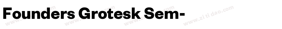 Founders Grotesk Sem字体转换